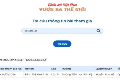 CHƯƠNG TRÌNH “THIẾU NHI VIỆT NAM VƯƠN RA THẾ GIỚI”